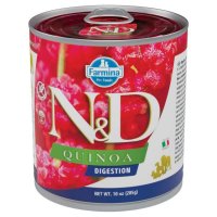 N&D Quinoa Digestive, XS-XL, Miel și Pește, conservă hrană umedă fără cereale câini, sistem digestiv, (în sos), 285g - 2