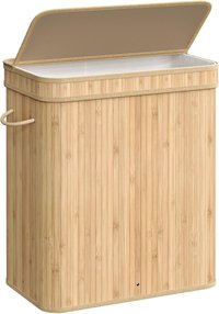 Cos de rufe Songmics, Bej, LCB063N01, 54.5 x 34.5 x 61 cm - 1