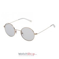 Ochelari de soare unisex Sting SST19445300G cu rama rotunda aurie - 1