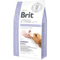 BRIT VD Gastrointestinal, XS-XL, Hering, dietă veterinară, hrană uscată fără cereale câini, sistem digestiv, 2kg - 2
