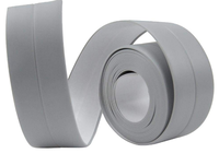 Set 2 Banzi late adezive etansare pentru baie din plastic GRI 3 M - 1