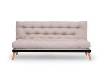 Canapea extensibila SAKI, 3 locuri, crem, 185x82x92 cm - 1