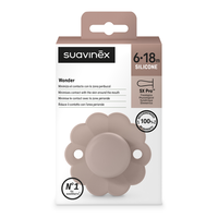 Suzeta fiziologica din silicon SX Pro Wonder, 0 - 6 luni, Roz, 1 bucata, Suavinex - 1