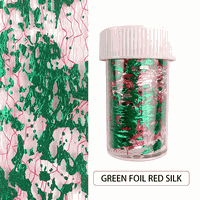 Foita decor unghii 4x50cm. Q009 Green Red - Q003 - 1