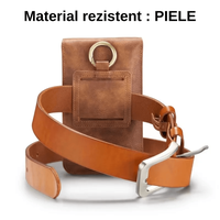 Husa tip portofel 2 in 1 pentru telefoane de pana la 7 inch, cu 13 sloturi, inchidere magnetica si prindere pentru curea - 6