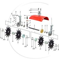 Cultivator, accesoriu pentru motocoasa Stihl Fs 120, Husqvarna 128 - 2 Discuri - 2