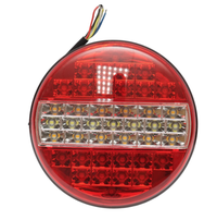 Lampa pozitie stop frana semnalizare si marsarier rotunda LED 12V/24V Remorca Camion Varianta completa - 1