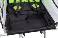 Remorca de bicicleta pentru transport copii, 2 locuri, sigura si confortabila, capacitate 40 kg - 5
