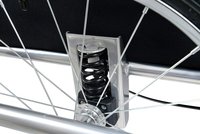 Remorca de bicicleta pentru transport copii, 2 locuri, sigura si confortabila, capacitate 40 kg - 7