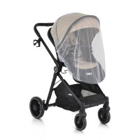 Carucior transformabil 2in1 Moni Rio Khaki pana la 22 kg,cadru din aluminiu,spatar reglabil,scaun reversibil,roti din spuma EVA pivotante cu amortizor si rulment,baldachin,husa picioare,geanta,plasa insecte,suport pahar - 1