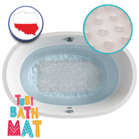 Covoras de baie antiderapant Tuban Alb 70x35 cm - 3