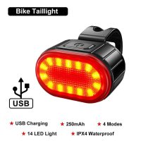 Set Lumini Bicicleta, Far si Stop LED,Negru - Negru - 6