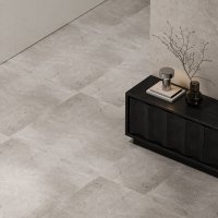 Gresie exterior / interior portelanata Titan Grey  60 x 120 cm  mata  rectificata  aspect ciment - 3