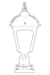 Aplica de perete exterior 68185 Alb 45x20 cm - 2