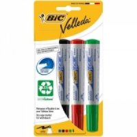 Set Marker pentru Tabla Alba Velleda 1701 Bic - 4 Culori Vibrante - 1