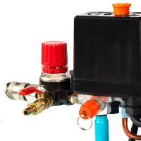 Compresor de aer Detoolz DZ-C332, rezervor 24 L, cu ulei, 1500 W, 160 L/min, 8 bar, 2 prize de aer - 4