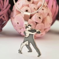 Lantisor cu pandantiv dansator din Argint 925 - Chic Bijoux - 1