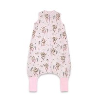 Sac de dormit de iarna MimiNu cu picioruse, Little Ballerina Pink, 103 cm, 2-6 ani, 2.5 TOG - 1