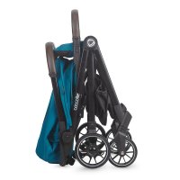 Carucior sport autofold Coccolle Melia, Cadru aluminiu anodizat, Copertina XXL cu protectie UV 50+, Garda la sol mare, Ramane in pozitie verticala dupa pliere, certificat pana la 22 kg, Deep Turquoise - 5
