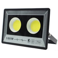 Proiector de Exterior Techstar® 100W, LED COB, IP66, Lumina Rece, Culoare 6500K, Corp Aluminiu, Suport Reglabil - 1