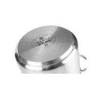 Oala inox inalta cu capac 50 Lit, 40 cm diametru x 40 cm inaltime, solida, gama Hendi Profi Line, potrivita si pentru uz profesional - 3
