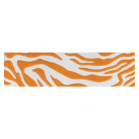 Brau ceramic decorativ Crocodile Orange 6.5 x 25 pentru baie si bucatarie - 1