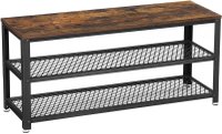 Bancheta de Depozitare Vasagle, 100x30x45cm, Maro Rustic si Negru - 1