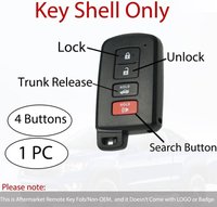 Carcasa Cheie Auto Techstar cu 4 butoane, Compatibila Toyota Camry, Corolla, RAV4, Highlander, Avalon – FCC HYQ14FBA - 3