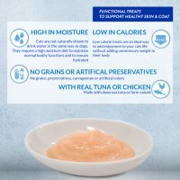INABA Churu Skin&Coat Chicken Varieties, Pui, cutie recompense fără cereale pisici, (piure), 280g - 5