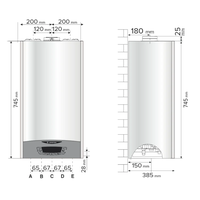 Centrala termica murala Clas One Ariston 30 KW  cu Wi-Fi si kit evacuare inclus - 5