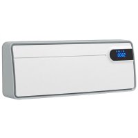 Aerotermă de perete HOMCOM 2000W cu telecomandă si WiFi, alb | Aosom Romania - 1