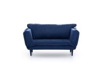 Canapea extensibila VINO, 2 locuri, albastru marin, 150x60x85 cm - 1