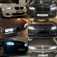 Set 2 Becuri Led Marker H8 Angel Eyes 120W BMW E60 E61, X5 E70, E90 E91 E92 E93 E87, X6 E71 E81 E82 E88 E98 LCI 6000K - 2