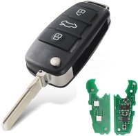 Cheie Auto Programabila Techstar cu 3 butoane pentru Audi Q7 B7 Q3 A3 TT A2 A8 A6 A6L A4 S5 C5 C6 B6 A4L A5 Q5 S RS - 6