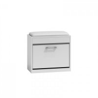 Pantofar VIGO, 3 rafturi, alb, 60x30x53 cm - 1