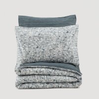 Lenjerie Molly Antracit cu elastic 160x200 (Bumbac 100%) - 4