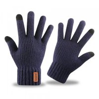 Manusi tactile pentru iarna Iwarm ST0016, 22 cm, Albastru - 1