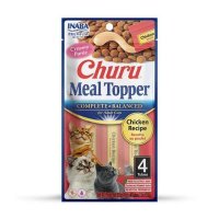 Churu Meal Topper pentru Pisici, Pui, 14 g x 4 buc - Recompensa Cremoasa - 1