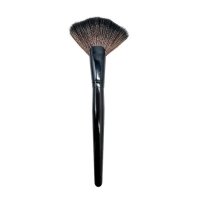 Pensula Evantai Neagra pentru Iluminator - Makeup Fan Brush - 1