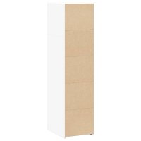 Dulap inalt alb din lemn compozit, 30x41x124 cm - 6