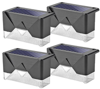 Set 4 Lampi Solare pentru Gard si Stalp cu Senzor de Miscare - 1
