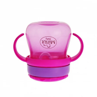 Cana Minut Baby Anticurgere cu Pai Mobil 250 ml Roz - 1