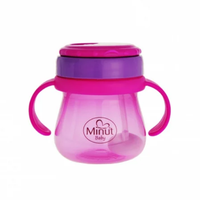 Cana Minut Baby Anticurgere cu Pai Mobil 250 ml Roz - 2