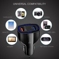 Incarcator Auto Techstar® Turbo Fast, 5V, 3.5A ,QC3.0, DUAL USB, Universal, Negru - 9