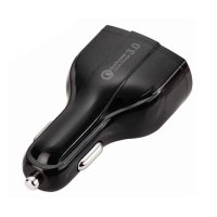 Incarcator Auto Techstar® Turbo Fast, 5V, 3.5A ,QC3.0, DUAL USB, Universal, Negru - 1