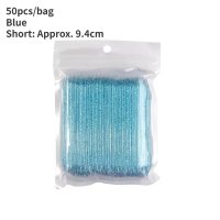 Set 100 de betisoare din PVC pentru impins cuticule, albastre - PVC100-AB - 1