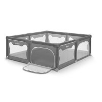 Tarc de joaca copii Lionelo Willow XL 180x200 cm pliere compacta gri - 2
