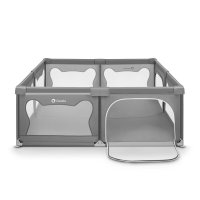 Tarc de joaca copii Lionelo Willow XL 180x200 cm pliere compacta gri - 4