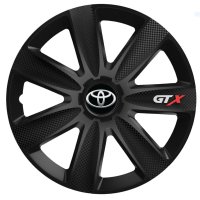 Set 4 Capace Roti GTX Negru Carbon R17, Pentru Toyota - 1