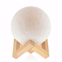 Lampa 3D Luna cu Suport Metalic de 8 cm - 1